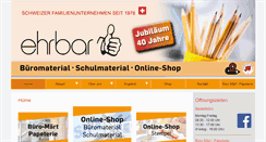 Desktop Screenshot of ehrbar.ch